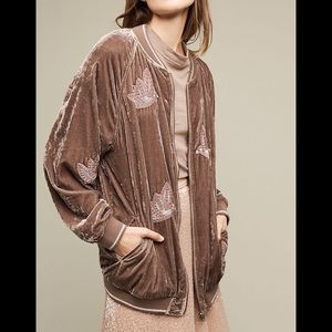 Anthropologie Hei Hei West End Velvet Bomber